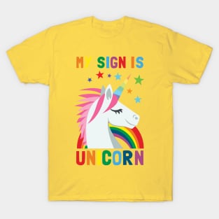 My Sign Is Unicorn T-Shirt